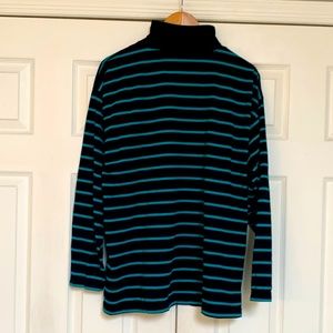 Vintage 1990s Striped Mock Turtleneck Seattle Mariners